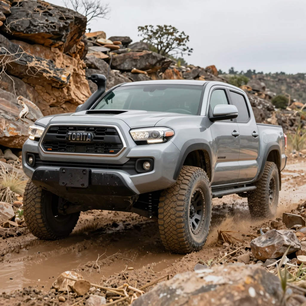 Tacoma making its way through extreme off-road conditions