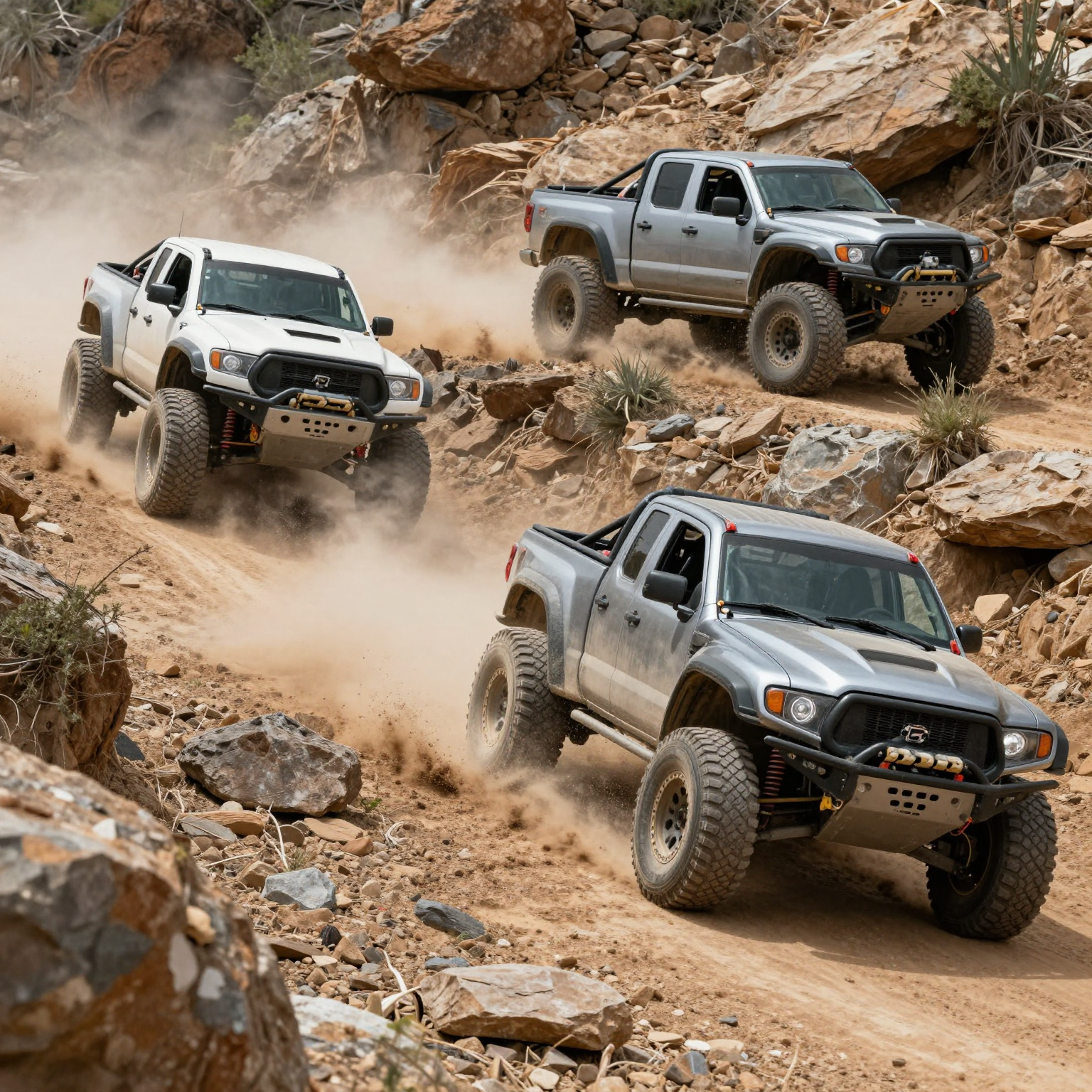 Dynamic off-road trucks powered by fuel cells