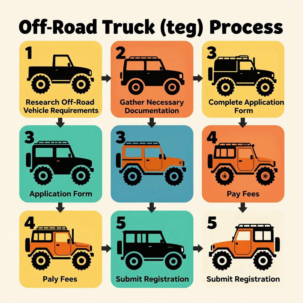 Infographic on Off-Road Truck Registration Process