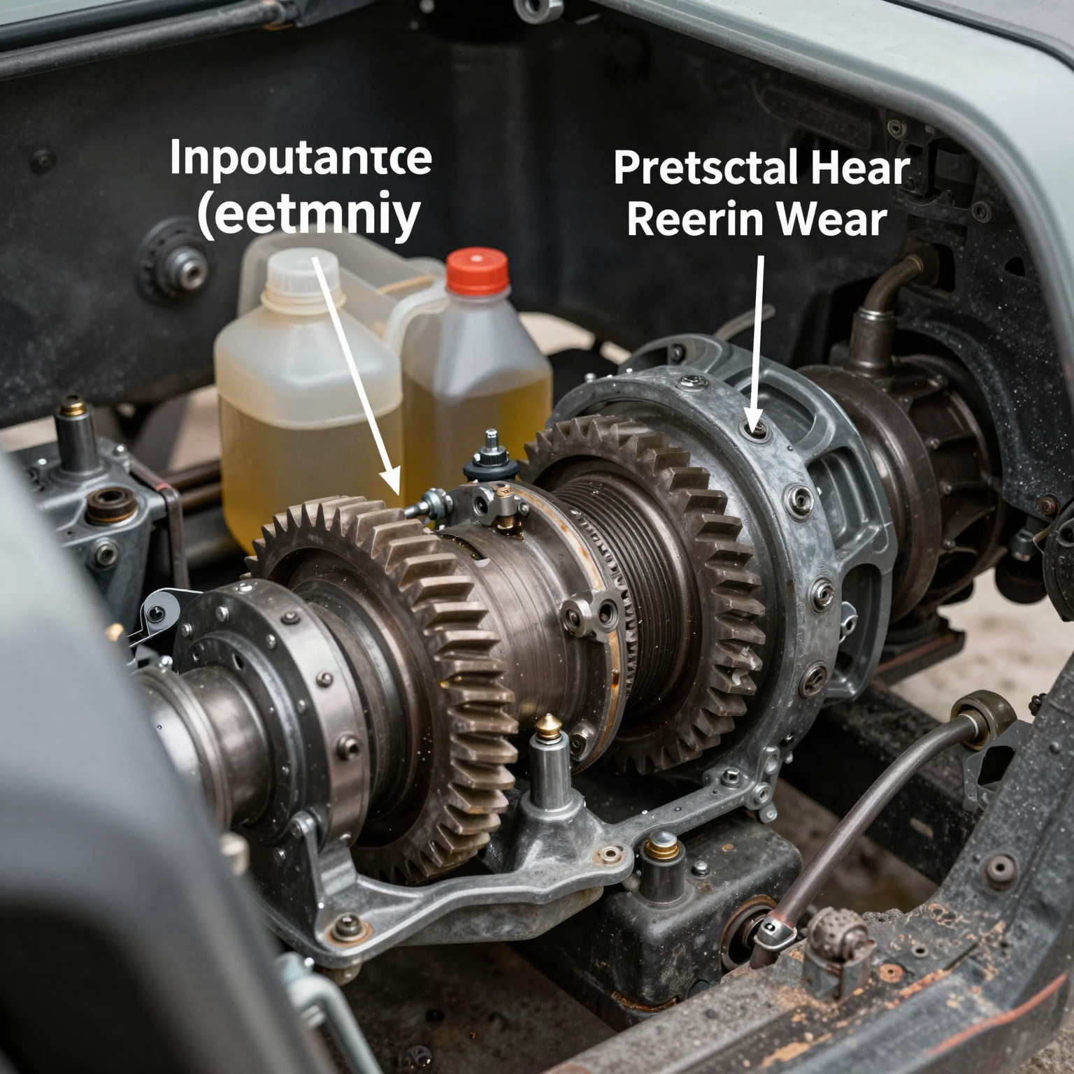 Cutaway view of an off-road truck differential