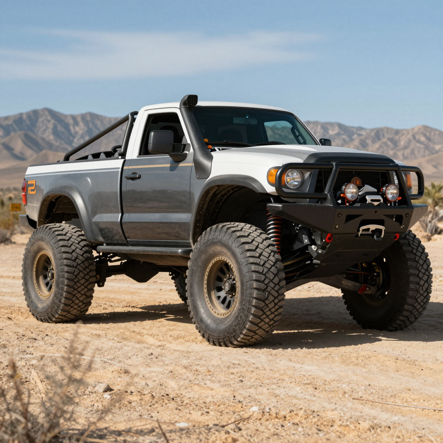 Baja Truck In Off-Road Setting