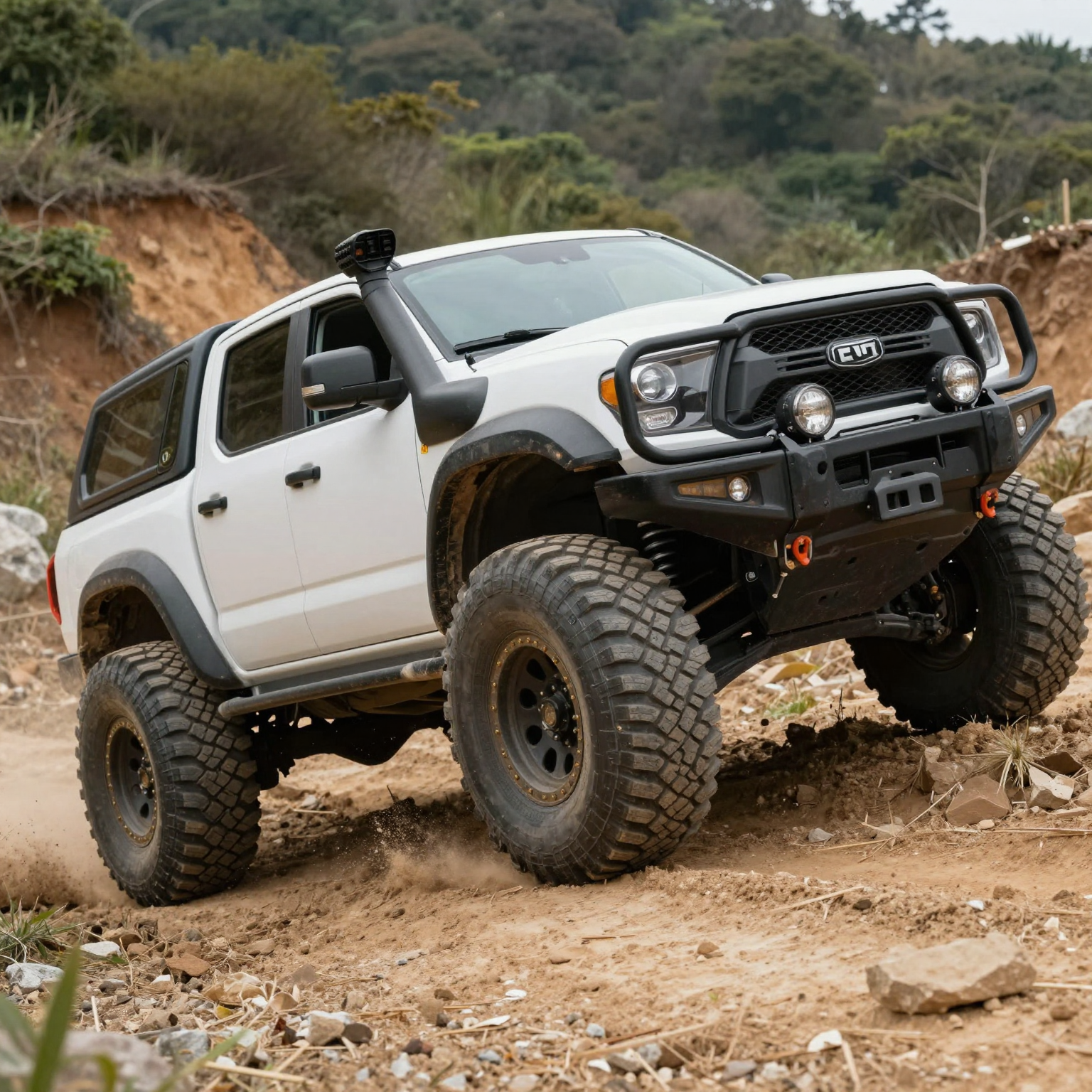 Image of a rugged off-road truck navigating tough terrain