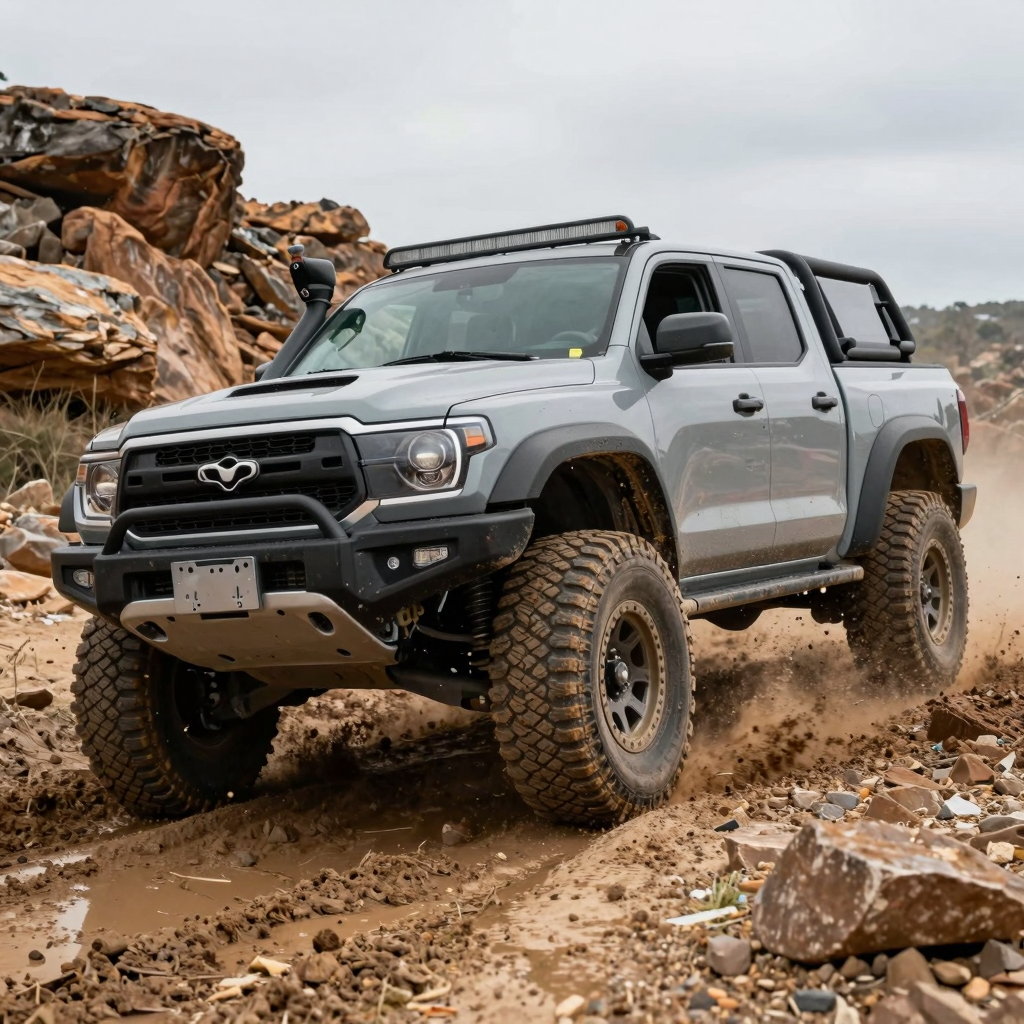 Off-Road Truck in Action