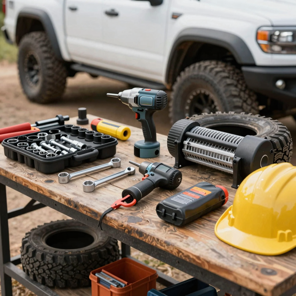 Essential tools and materials for building an off-road truck