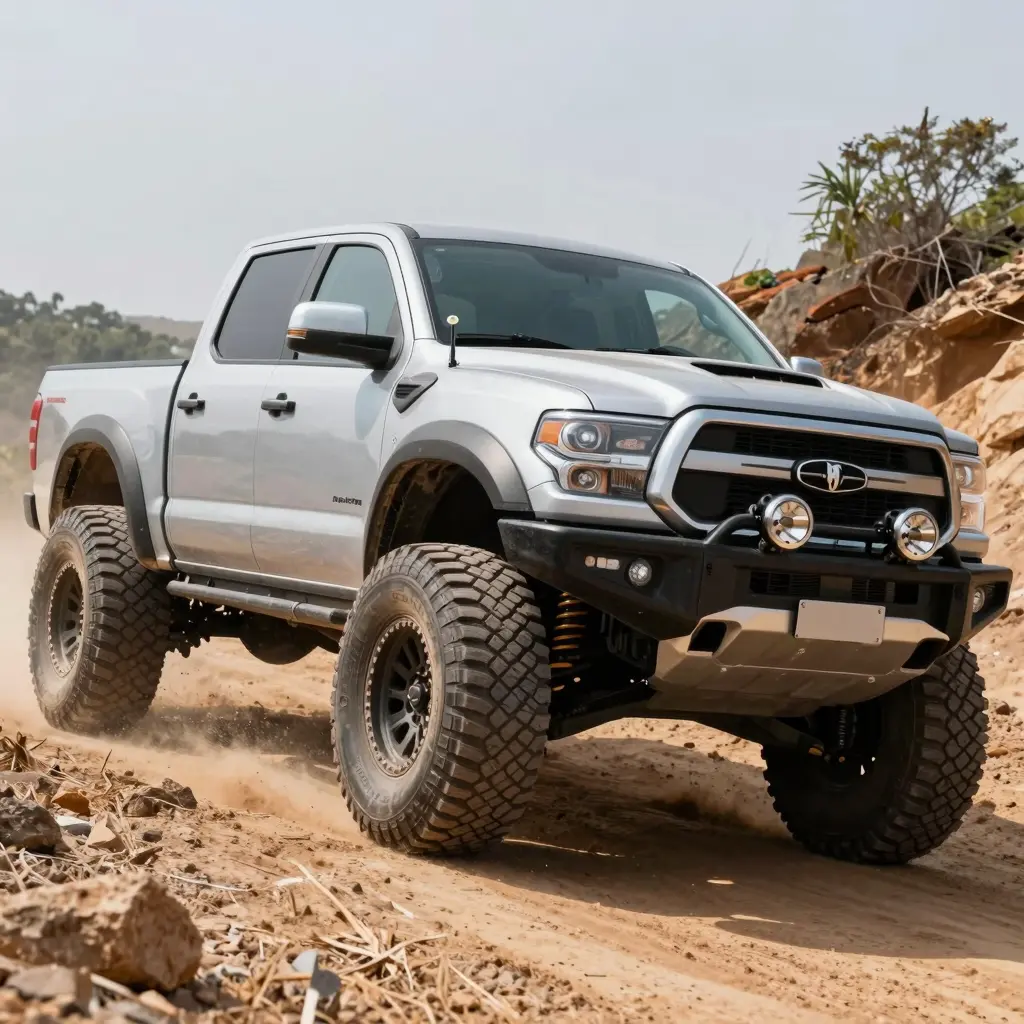 Modified RWD Truck Off-Roading