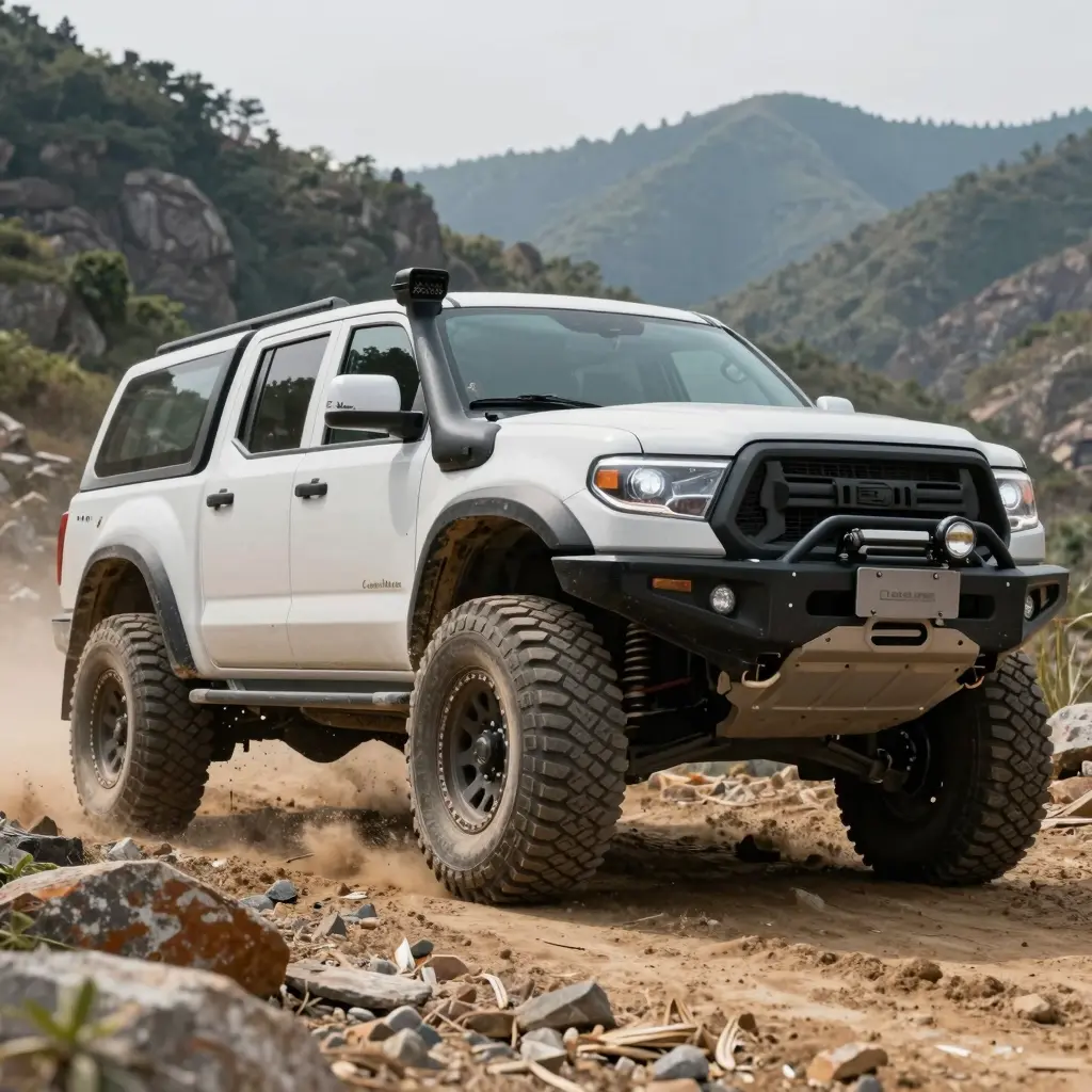 Off-Road Truck in Rugged Terrain