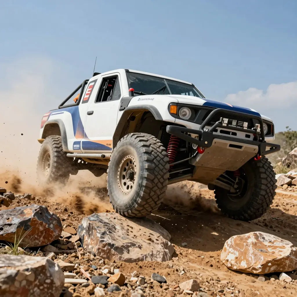 Rugged Off-Road Truck in Action