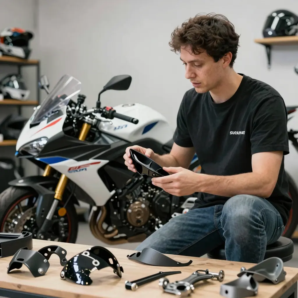 Motorcycle expert discussing quality fairings