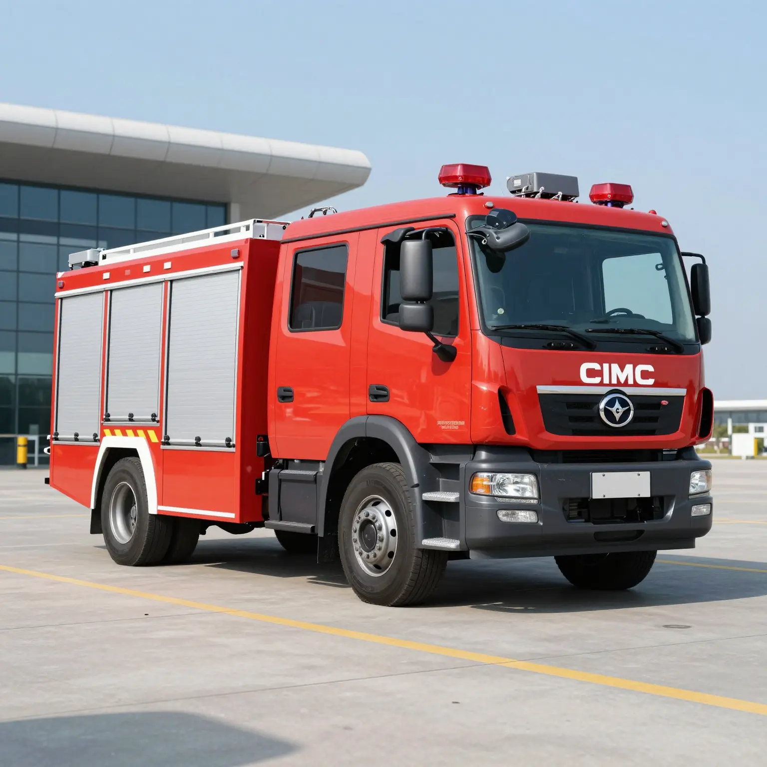 Modern Airport Fire Truck